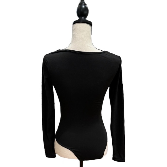 Long Sleeve Square Neckline Bodysuit - Picture 2 of 2